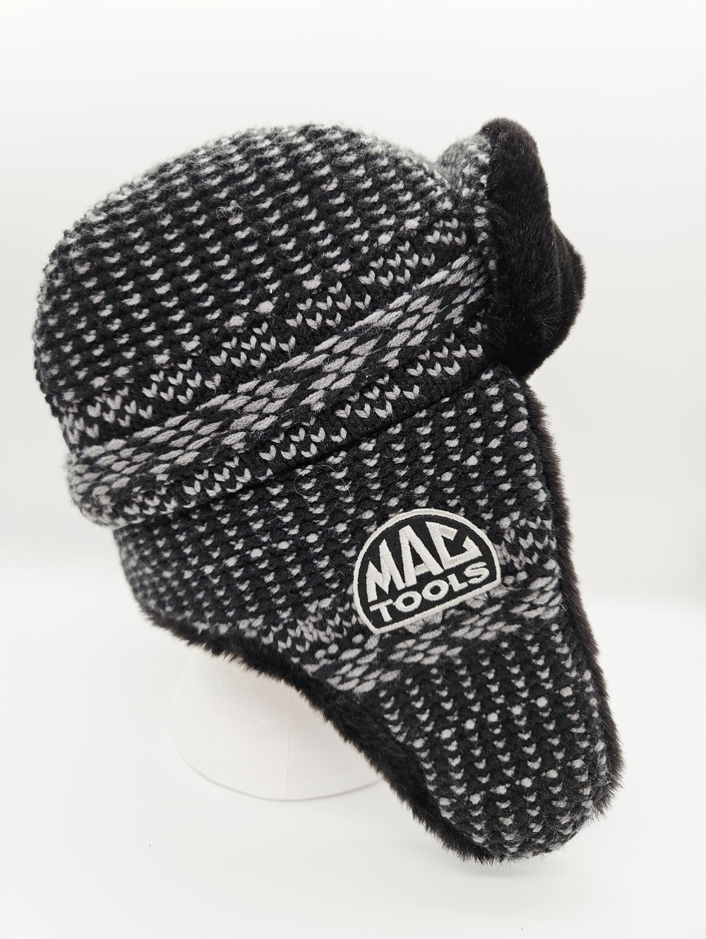 MAC TOOLS | knit plush lined trapper winter cozy hat toque